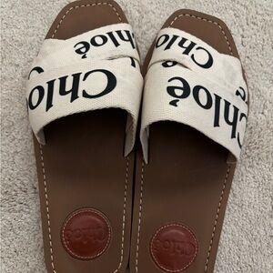 Chloe woody sandals size 38, used- like new.